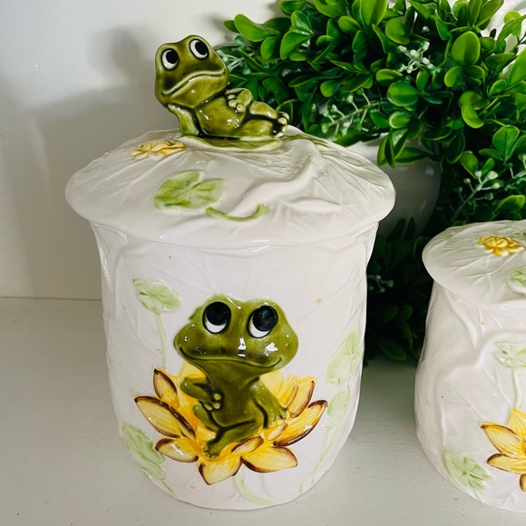 Vintage 70βs Sears Neil The Frog Canister Set - Picture 3 of 10